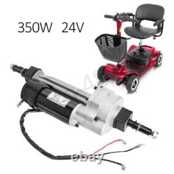Transaxe de moteur électrique à balai 24V 350W pour scooter de mobilité fauteuil roulant 4 roues