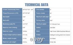 Trois en un scooter de mobilité électrique assistée multifonctionnel