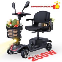 Trottinette Électrique Mobilité 250W 24V 4 Roues Seniors Pliant Fauteuil Roulant ENGWE
