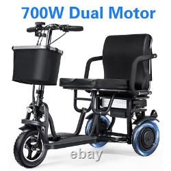 Trottinette Électrique TopMate ES11 3 Roues pour Adultes Seniors 700W Double Moteur