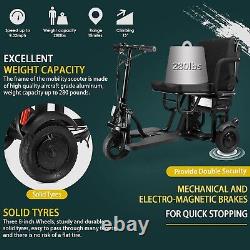 Trottinette de mobilité à 3 roues Scooter de mobilité pliable facile pour adultes 8AH 36V 300W