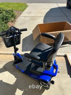 Trottinette de mobilité électrique Morrean à 3 roues, avec éclairage et pliable pour les voyages