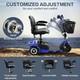 Trottinette électrique à 3 Roues, Fauteuils Roulants Pliants Mobiles Alimentés Par Batterie, Nouveau
