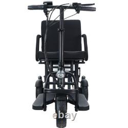 Trottinette électrique adulte pliable à trois roues, scooter de mobilité avec réglage de vitesse à 3 niveaux