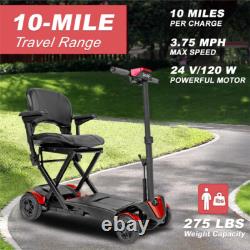 Trottinette électrique pliable à distance légère 10 miles 24V rouge