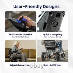 V53 Fauteuil roulant motorisé léger et pliable