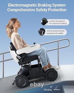 VERPAL Fauteuil Roulant Électrique Moderne Futuriste Pliable 32 km Autonomie Robuste
