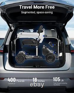 VERPAL Fauteuil Roulant Électrique Moderne Futuriste Pliable 32 km Autonomie Robuste