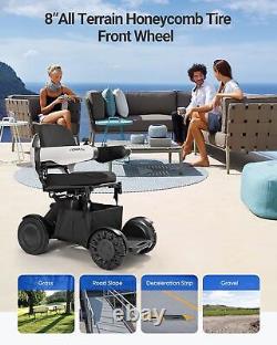 VERPAL Fauteuil Roulant Électrique Moderne Futuriste Pliable 32 km Autonomie Robuste