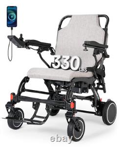 VERPAL Fauteuil Roulant Électrique en Fibre de Carbone Ultra Léger 21'' Largeur FDA Compagnies Aériennes