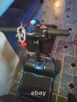 Vive fauteuil roulant compact à moteur électrique à 4 roues, robuste, bleu