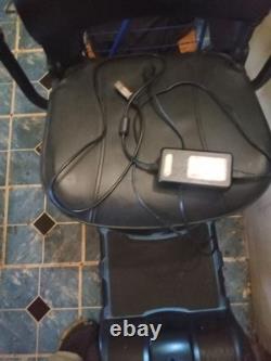 Vive fauteuil roulant compact à moteur électrique à 4 roues, robuste, bleu