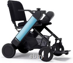 WHILL Modèle F Smart EV - Fauteuil roulant électrique pliable de voyage avec application Bleu