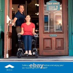 WHILL Modèle F Smart EV - Fauteuil roulant électrique pliable de voyage avec application Bleu